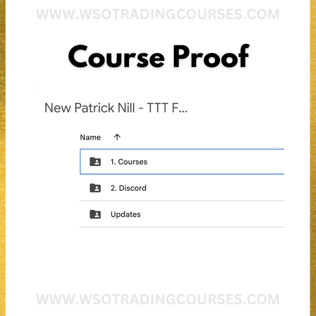 Patrick Nill: World Class Edge TTT Mentorship Elite – Course – WSO ...