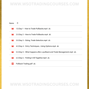Adam Grimes Pullback Masterclass - Course Proof