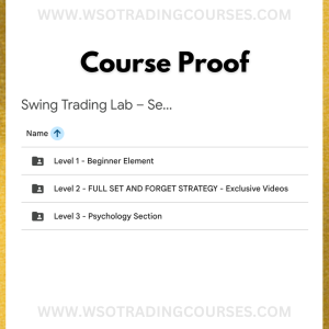 FXAlexG Swing Trading Lab Set & Forget Strategy - Course Proof