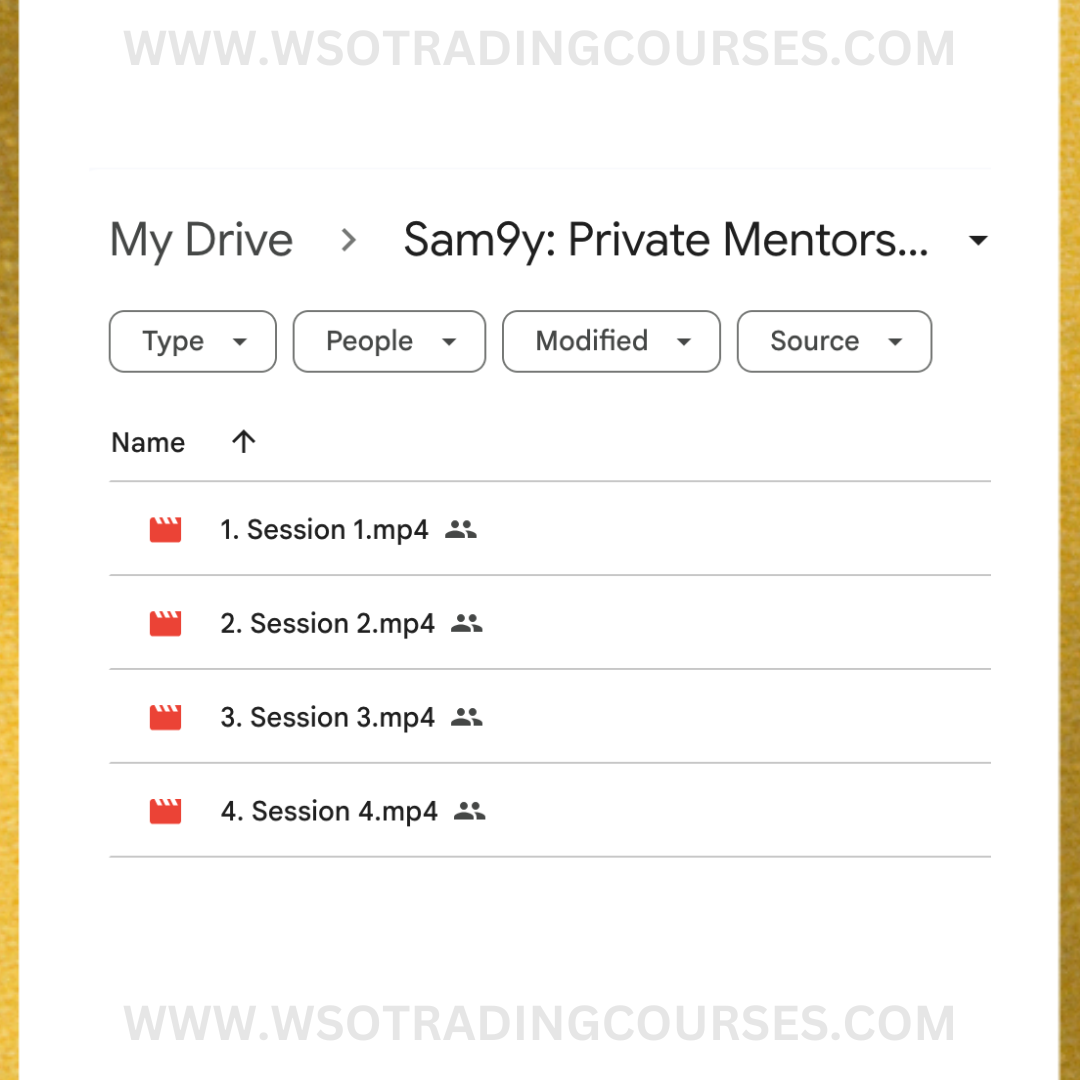 Sam9y Full Private Mentorship 2025 - Course