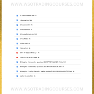 Brandon Hong BH Insights Crypto Trading - Course Proof