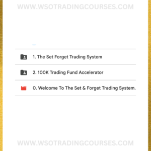 Etienne Crete Desire To Trade Set & Forget Trading System - Course Proof
