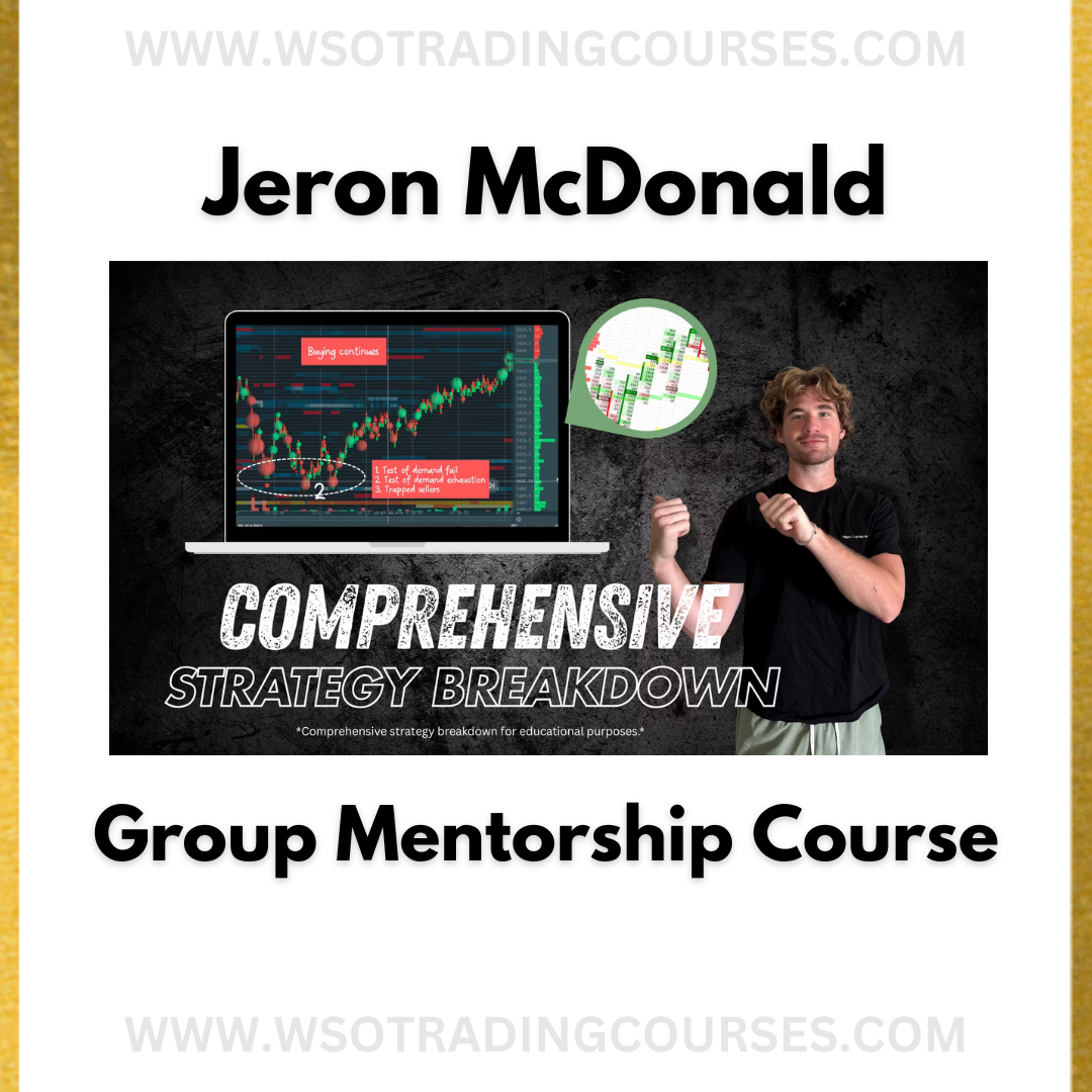 Jeron McDonald August Group Mentorship (Recordings) - Course